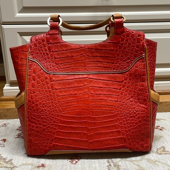 Orange Brahmin satchel - Picture 3 of 11